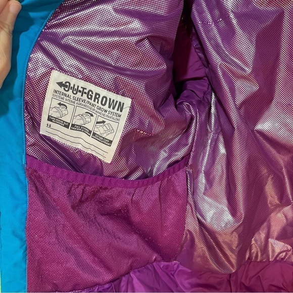 COLUMBIA ~ Bright Colored Kids Cold Weather Hooded Adjustable Sleeve Jacket - Picture 10 of 14